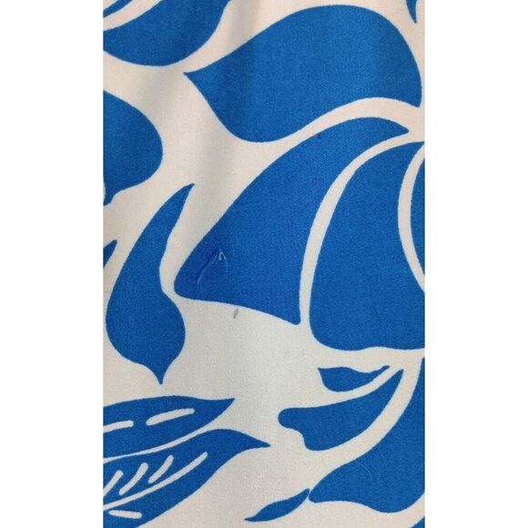 Summer Spring Blazer Jacket Blue White Floral 18 Sag Harbor 3/4 Sleeve Career - Picture 7 of 13